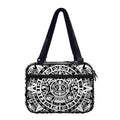 White And Black Maya Calendar Print Double Strap Bible Bag