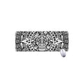 White And Black Maya Calendar Print Extended Mouse Pad