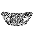 White And Black Maya Calendar Print Fanny Pack