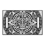 White And Black Maya Calendar Print Golf Cart Seat Cover