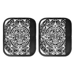 White And Black Maya Calendar Print Handle Covers