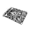 White And Black Maya Calendar Print Pet Cooling Mat Cover