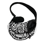 White And Black Maya Calendar Print Pet Sling Carrier