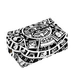 White And Black Maya Calendar Print Rectangle Tissue Box Cover