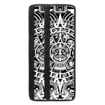 White And Black Maya Calendar Print Refrigerator Handle Covers