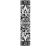 White And Black Maya Calendar Print Table Runner