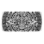 White And Black Maya Calendar Print Towel