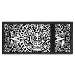 White And Black Maya Calendar Print Trifold Wallet