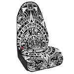 White And Black Maya Calendar Print Waterproof Car Seat Cover