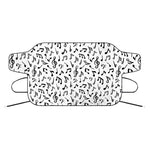 White And Black Music Note Pattern Print Car Windshield Snow Cover