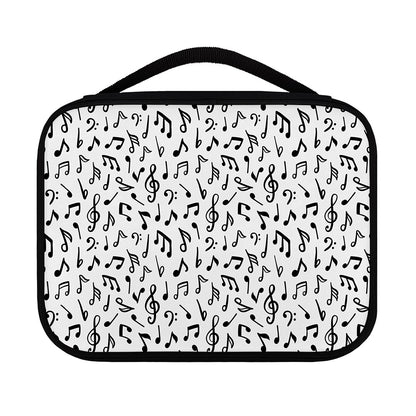 White And Black Music Note Pattern Print Classic Bible Case