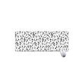 White And Black Music Note Pattern Print Extended Mouse Pad