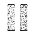 White And Black Music Note Pattern Print Handle Covers