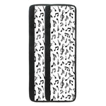 White And Black Music Note Pattern Print Refrigerator Handle Covers