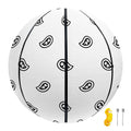 White And Black Paisley Bandana Print Basketball