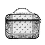 White And Black Paisley Bandana Print Briefcase Bible Bag
