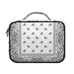 White And Black Paisley Bandana Print Briefcase Bible Bag
