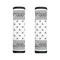 White And Black Paisley Bandana Print Handle Covers