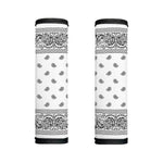 White And Black Paisley Bandana Print Handle Covers