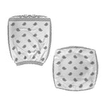 White And Black Paisley Bandana Print Office Chair Cover
