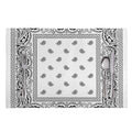 White And Black Paisley Bandana Print Placemat
