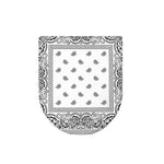 White And Black Paisley Bandana Print Toilet Lid Cover