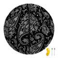 White And Black Paisley Pattern Print Basketball