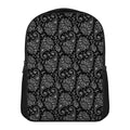 White And Black Paisley Pattern Print Casual Backpack