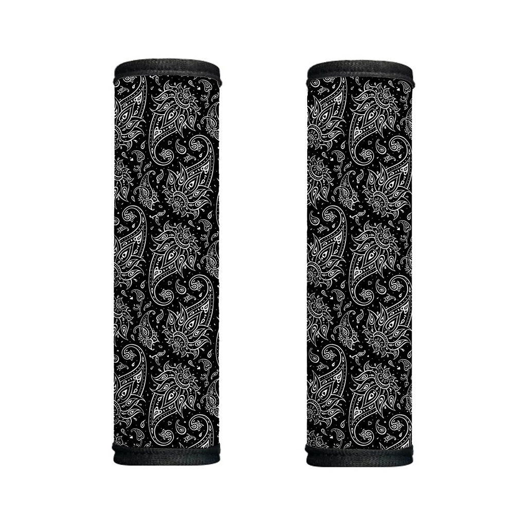 White And Black Paisley Pattern Print Handle Covers