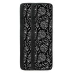 White And Black Paisley Pattern Print Refrigerator Handle Covers