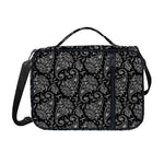 White And Black Paisley Pattern Print Shoulder Strap Bible Bag