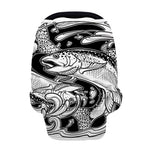 White And Black Pisces Sign Print Baby Seat Cover
