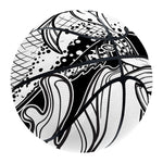 White And Black Pisces Sign Print Basketball