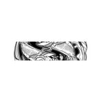 White And Black Pisces Sign Print Bed Runner