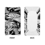 White And Black Pisces Sign Print Changing Pad Cover