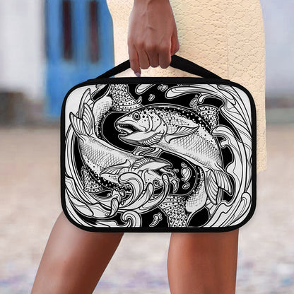 White And Black Pisces Sign Print Classic Bible Case
