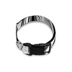 White And Black Pisces Sign Print Dog Collar