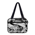 White And Black Pisces Sign Print Double Strap Bible Bag