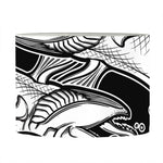 White And Black Pisces Sign Print Drum Lamp Shade