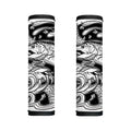 White And Black Pisces Sign Print Handle Covers