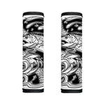 White And Black Pisces Sign Print Handle Covers
