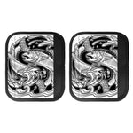 White And Black Pisces Sign Print Handle Covers