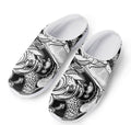 White And Black Pisces Sign Print Mesh Casual Shoes