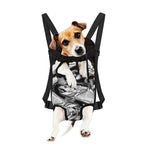 White And Black Pisces Sign Print Pet Carrier Backpack