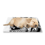 White And Black Pisces Sign Print Pet Cooling Mat Cover