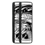 White And Black Pisces Sign Print Refrigerator Handle Covers