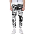 White And Black Pisces Sign Print Joggers