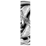 White And Black Pisces Sign Print Table Runner