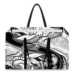 White And Black Pisces Sign Print Utility Tote Bag