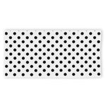 White And Black Polka Dot Pattern Print Beach Towel